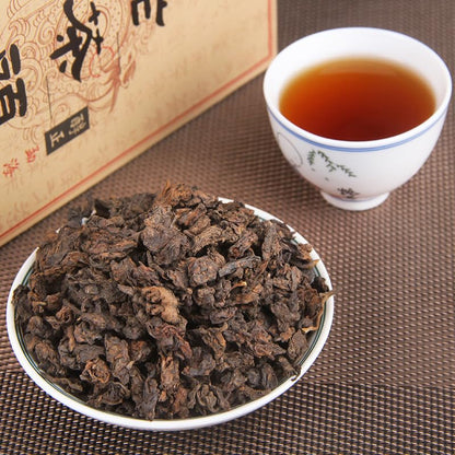 Premium Puerh Tea organic Ripe Tea 500g / 17.63oz Old Banzhang Brown Laochatou Ancient Tree Tea Mellow Genuine Menghai Flavour Spring Cooked tea 普洱茶熟茶老班章布朗老茶头古树茶头醇正勐海味春500g