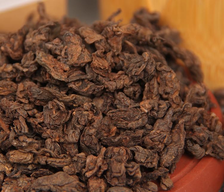 Dry Warehouse Puerh Tea Chen Xiang Tea 500 Spring Tea Golden Bud Small Pearl Tea Cooked Tea Loose Tea Rich and Aromatic Black Tea From China 干仓普洱茶 陈香茶叶 春茶茶头 金芽小珍珠茶头 熟茶