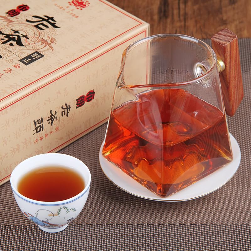 Premium Puerh Tea organic Ripe Tea 500g / 17.63oz Old Banzhang Brown Laochatou Ancient Tree Tea Mellow Genuine Menghai Flavour Spring Cooked tea 普洱茶熟茶老班章布朗老茶头古树茶头醇正勐海味春500g