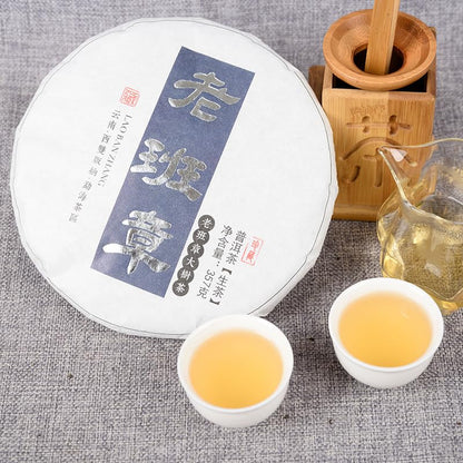 Natural and Additive-free Laobanzhang Raw Cake Yunnan Puerh Tea Cake 357g Spring Tea Big Tree Puerh Tea Organic Loose Leaf 老班章生饼 云南普洱茶饼 357克/饼