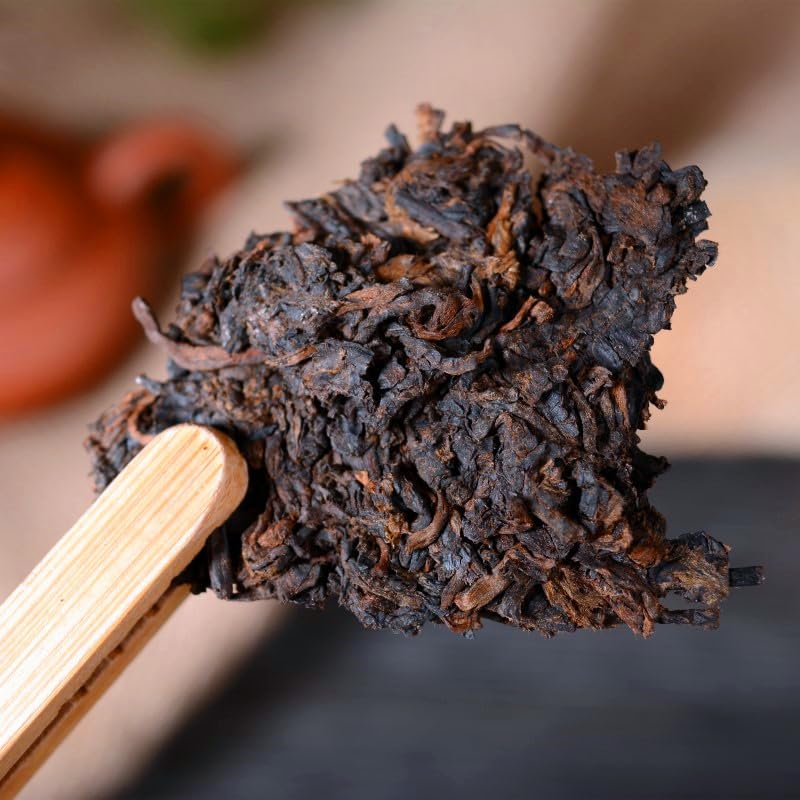 Premium Yunnan Puerh Tea Leaves Ripe Tea 357g/12.59oz Qizi Tea Cake Ancient Tree Tea Rich and Aromatic Black Tea from China 云南普洱茶叶熟茶357克七子茶饼古树茶