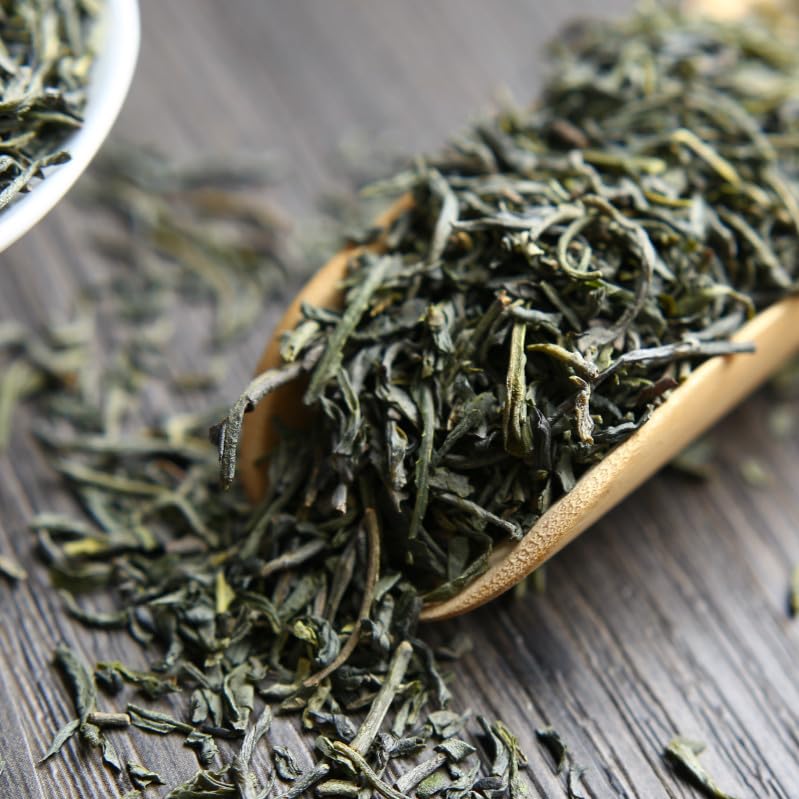 Yunnan Additive-free Green Tea Dian Green Tea Qingxiang Green Pearl Loose 500g Tea Healthy Chinese Tea 云南绿茶 滇绿茶 清香型 蒸酶绿珠 散装 500g茶叶