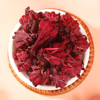 Organic Hibiscus Flower Tea 50g / 1.76oz Hibiscus Tea Roselle Hibiscus Tea Herbal Tea Flower Color Isnaturally同仁堂洛神花茶果脯洛神花干50克