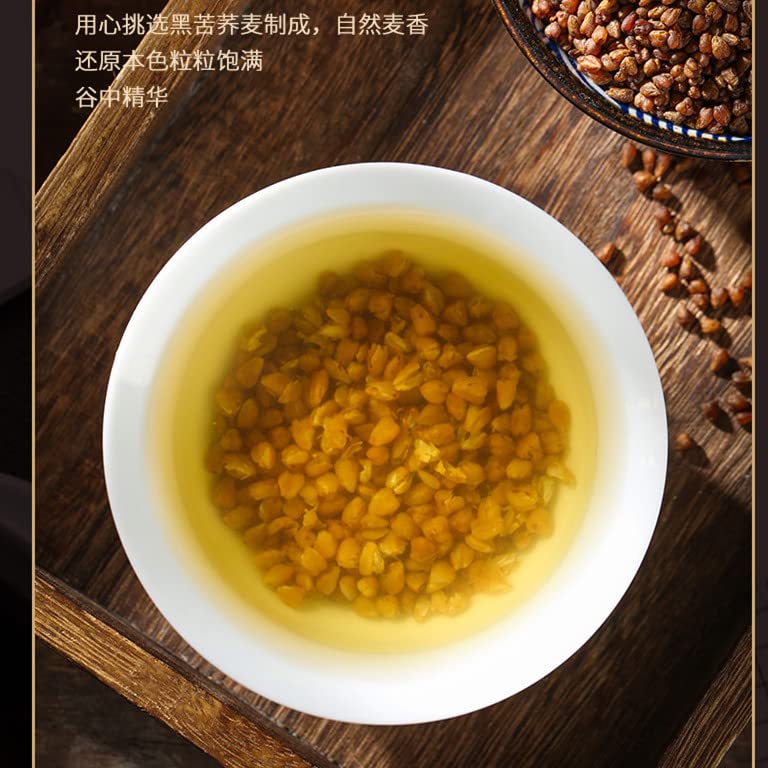 Black Buckwheat Tea Flower Tea Fruit Tea 7.40 Oz/210g - Caffeine Free - NON-GMO Health Buckwheat Tea Bitter Jojoba Tea Loose Leaf Herbal Tea 同仁堂黑苦荞茶