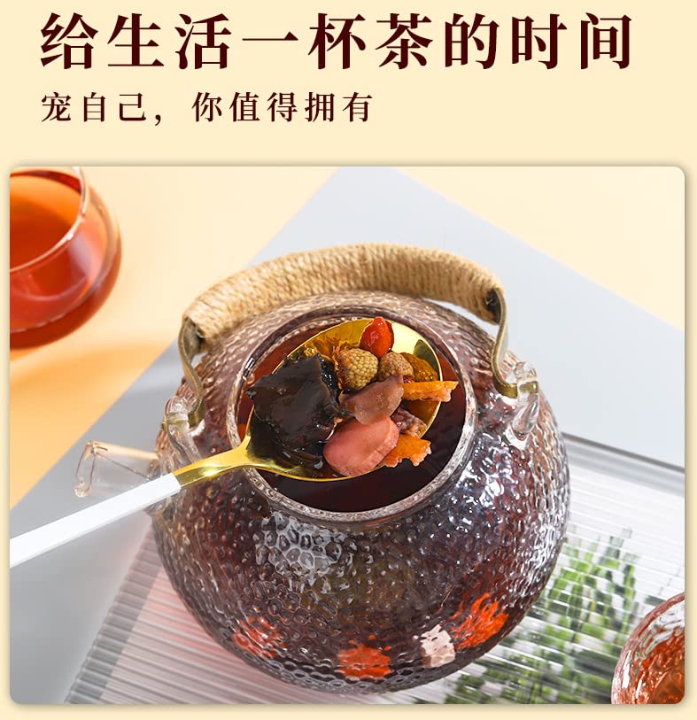 Ginseng Mulberry Tea Small Cans of Tea Individually Packaged Health Tea Chinese Herbal Tea Boxed Gift for Friends and Family 人参黄精桑葚茶小罐茶独立包装