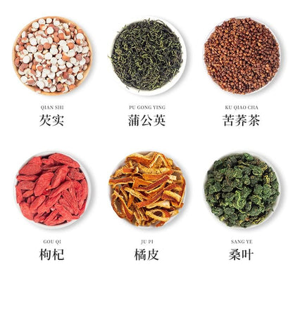 Premium 600g (21.16oz) Small Cans of Tea 30 Cans of Red Beans, Barley Tea, Health Tea Combination Chinese Herbal Tea 30罐装红豆薏米茶小罐养生茶高品质组合花茶