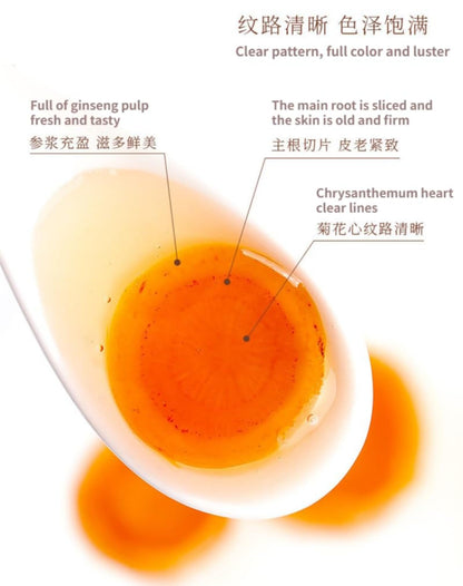 Ginseng Honey Slices 30g/1.05oz Fresh Ginseng Slices From Changbai Mountain, Jilin, China, for Making Tea and Soup Changbai Shan, Jilin, China 人参蜜片30g/罐吉林产长白山鲜人参蜜片