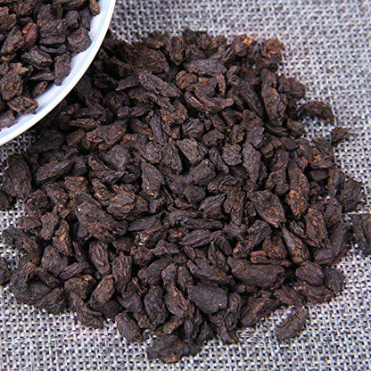 Yunnan Pu'er Tea Ripe Tea Fossilised Tea Loose Tea Glutinous Fragrance Broken Silver 500g Aromatic and Flavorful Black Tea 云南普洱茶熟茶茶化石