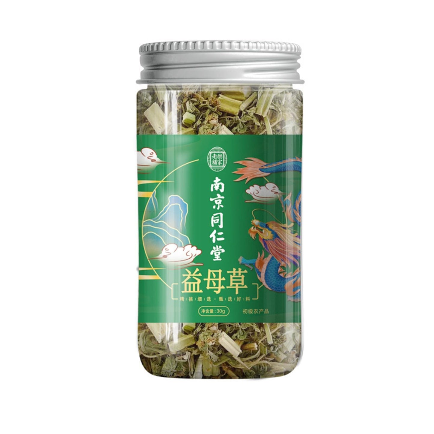 Natural Tong Ren Tang Premium Yi Mu Cao Chinese Herb Leaf, Loose Leaf Tea, Unadulteratedn Women's Tea Herbal Tea 同仁堂益母草无杂质粉当季采摘女性茶30克