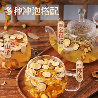 TongRen Tang Licorice 100g+Dried Ginger 60g Soup Combination Herbal Tea Chinese Tea Liquorice Root Slices and Ginger Winter Health Tea Chinese Herbal Tea 同仁堂甘草干姜汤组合装炙甘草冬季养生茶