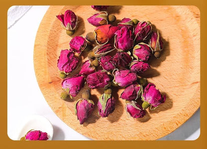 Natural Rose Tea 60g Canned 2.11oz Rose Tea Bottle Red Rose Herbal Tea Women's Tea Health Tea Flower Tea  60克罐装 玫瑰茶瓶装 重瓣红玫瑰女神益颜茶