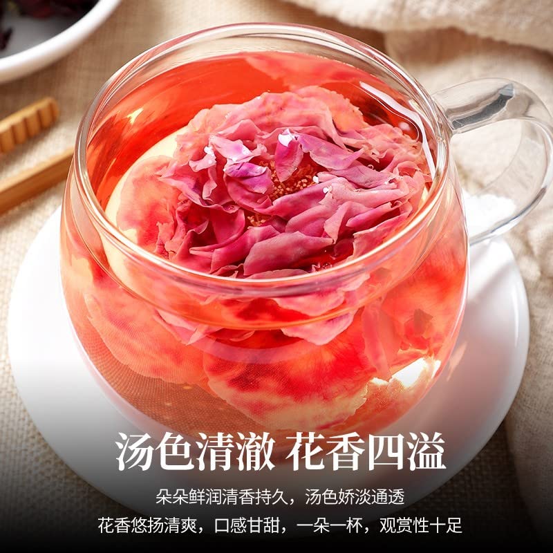 China Herbal Tea Nanjing Tong Ren Tang Red Rose Tea NON-GMO Natural 0.52oz/15g Female Infusion Canned Flower Tea 同仁堂红玫瑰花茶