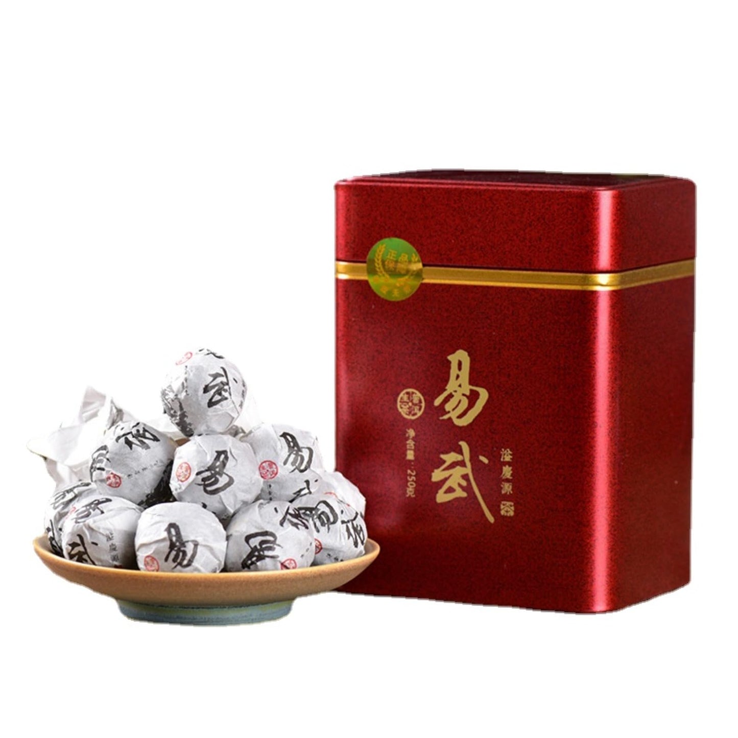 Premium Puerh Tea Raw Tea Yiwu Xiaolongzhu Tea Big Tree Tea Mini Tuo Tea 250g/8.81oz Thick and sweet, Deliciously Smooth Green tea 普洱茶生茶 易武小龙珠茶大树茶迷你小沱茶250g