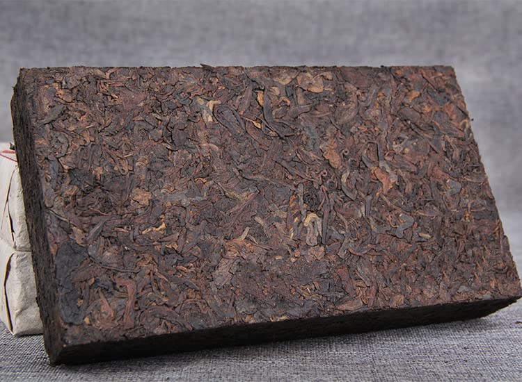 Natural and Additive-free Puerh Tea Precious Puerh Date Fragrance Cooked Tea 1000g/35.27oz Puerh Tea Brick Aromatic and Flavorful Black Tea 普洱茶 珍藏普洱枣香 熟茶 一千克普洱茶砖 1000g