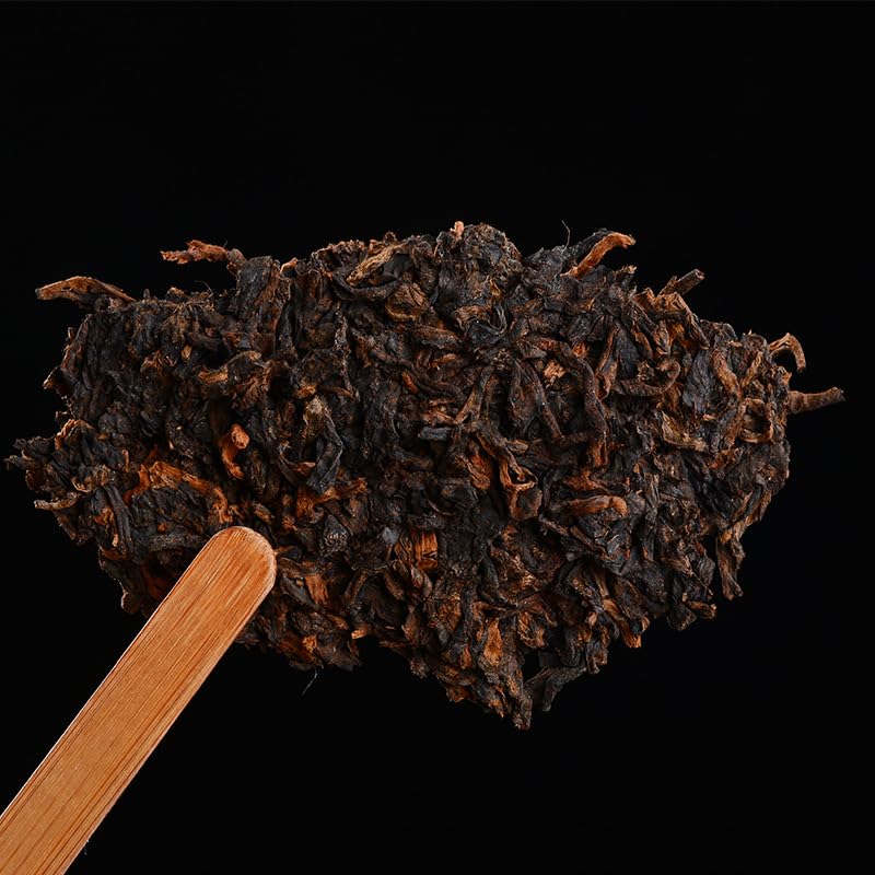 Natural Puerh Ripe Tea Commemorative Tea Cake One Bite Big Tree Tea 357g/12.59oz Rich and Aromatic Black Tea from China 肖纪念饼一口料大树茶 357克黑茶