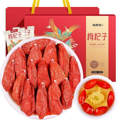 Goji Berries 360g/gift Box Ningxia Red Goji Berries No Need To Wash Goji Berries Gifts, Natural Without Additives Herbal Tea  宁夏红枸杞中宁免洗红枸杞子枸杞360克