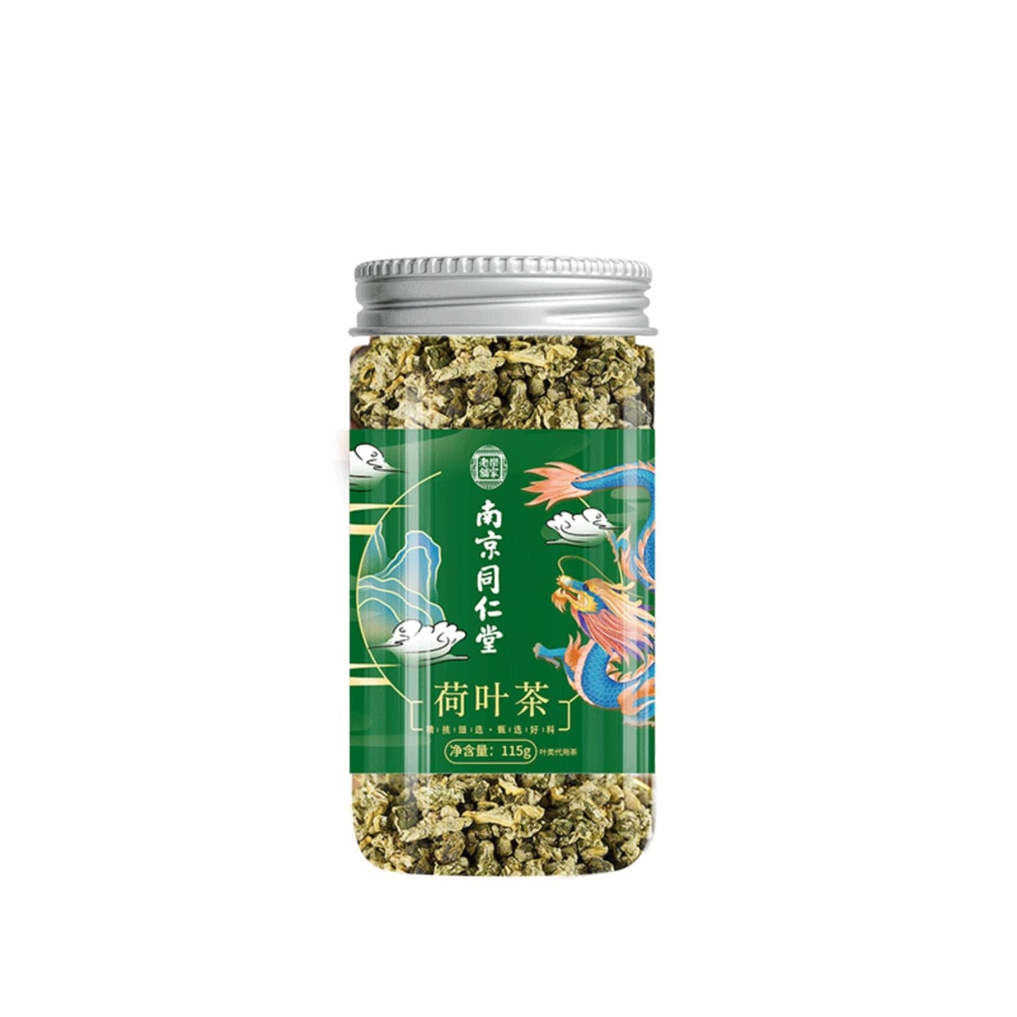 Tong Ren Tang Dried Lotus Leaf Tea Chinese Herbal 115g Natural Without Additives Lotus Leaf Tea Herbal Tea 南京同仁堂荷叶茶花茶果茶养生茶罐装组合茶泡水115克