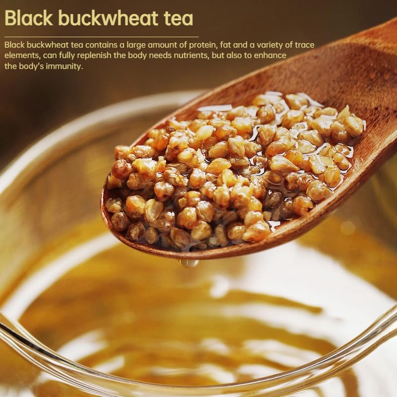 Gluten-Free Organic Black Buckwheat Tea 250g / 8.81oz Natural Without Additives Chinese Dried Healthy Buckwheat Tea 南京同仁堂黑苦荞茶250克