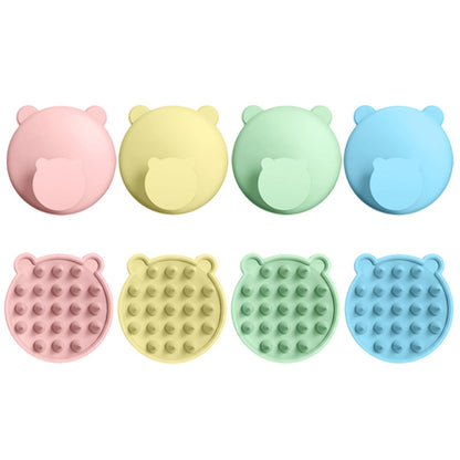 2pcs Bear Silicone Shampoo Brush, Head Bath Massage Comb, Bath Scalp Massage Brush 4 Colours Available Shampoo Brush Shampoo Brush for Hair Shampoo Brush Shampoo Brush Scalp Massager Shampoo Brush