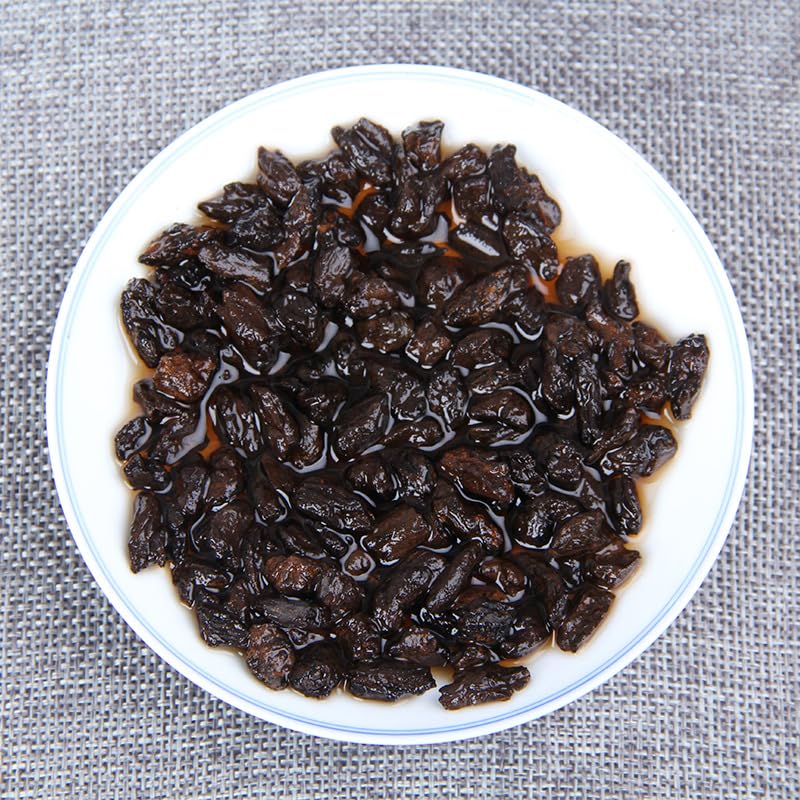 Yunnan Pu'er Tea Ripe Tea Fossilised Tea Loose Tea Glutinous Fragrance Broken Silver 500g Aromatic and Flavorful Black Tea 云南普洱茶熟茶茶化石