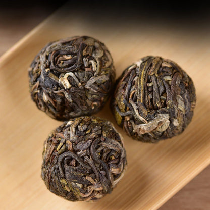 Premium Puerh Tea Raw Tea Yiwu Xiaolongzhu Tea Big Tree Tea Mini Tuo Tea 250g/8.81oz Thick and sweet, Deliciously Smooth Green tea 普洱茶生茶 易武小龙珠茶大树茶迷你小沱茶250g