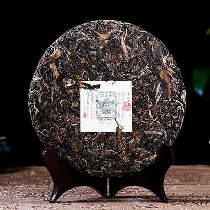 Premium Yunhai Renaissance Puerh Tea 357g Raw Tea Jingmai Ancient Tree Tea Pure Material Pressed Puerh Tea Collector's Grade 特级云海文艺复兴普洱茶 357 克 生茶 景迈古树茶 纯料压制 普洱茶 收藏级