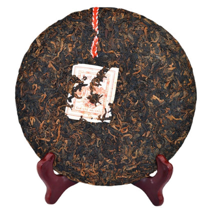 Premium Puerh Tea Yunhai Renaissance 357g Brown Mountain Ancient Tree Ripe Tea Black Tea Puerh Large Tree Tea Puerh Tea Organic Loose Leaf 特级普洱茶 云海文艺复兴 357 克 布朗山古树熟茶 红茶 普洱大树茶 普洱茶 有机松叶茶