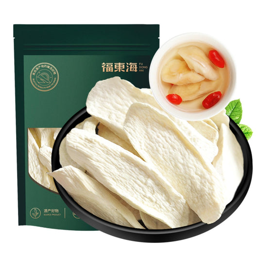 Pure Natural Color & Fragrance Henan Huaishan Yam - 125g/Bag, Wholesome and Natural, Unsulfured Dried Yam Pieces, Nourish Your Mind and Body, Herbal Tea 山药125克