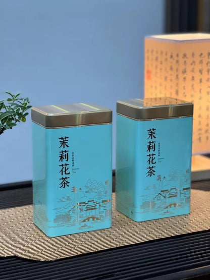 Premium Organic Jasmine Tea Green Tea 500g（250g*2） Strong Fragrance High Mountain Jasmine Tea loose Tea 茉莉花茶新茶绿茶浓香型高山手采小针王茉莉花茶