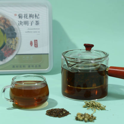 Goji Cassia Tea Individually Packed Small Cans of Tea Chinese Wolfberry Herbal Tea One Can Per Day 菊花枸杞决明子茶独立装小罐