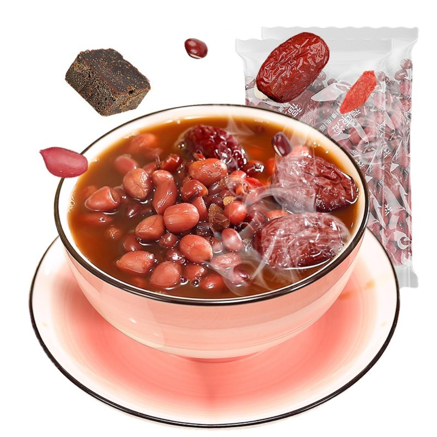 Five Red Soup 1000g/bag (35.270z) Five Red Soup Raw Materials Five Selected Natural Ingredients, Individually Packed In Small Bags 五红汤1000g/袋