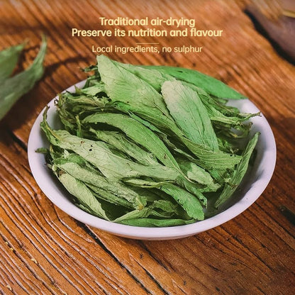 Tong Ren Tang Natural Sun-dried Tian Ye Ju 10g Tonic Health Green leaf loose leaf tea Healthful Choice of Herbal tea 南京同仁堂甜叶菊10克