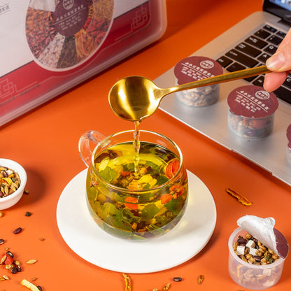 Small Cans of Tea 300g (10.58oz) Dandelion Yam Mulberry Leaf Goji Berries Orange Peel 15 Canned Tea Combination Chinese Herbal Tea 小罐装茶 蒲公英山药桑叶枸杞橘皮15罐装茶