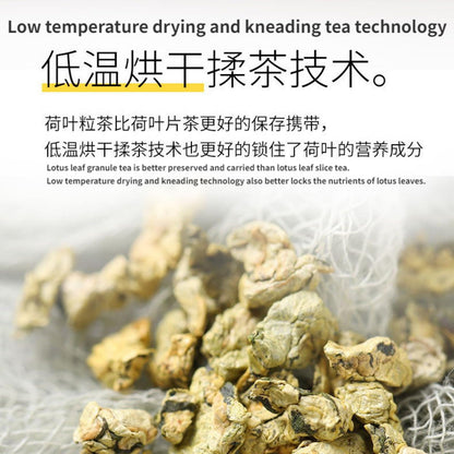 Dried Lotus Leaf Tea Loose Leaf Tea 115g (4.05oz) Lotus Leaf Health Tea Flower and Fruit Tea Chinese Herbal Tea  干荷叶片罐装泡水荷叶养生茶花果茶