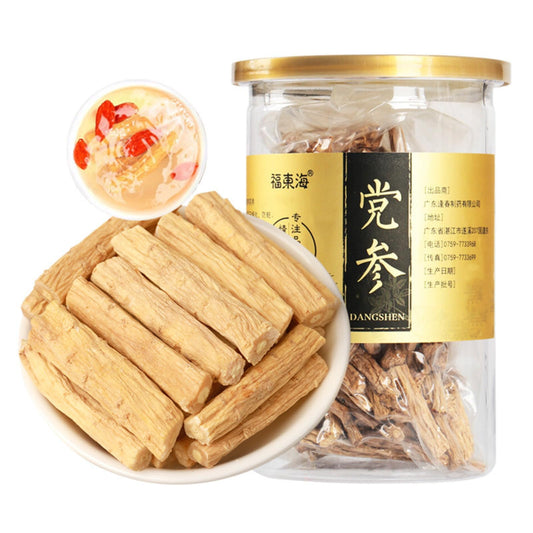 Radix Et Rhizoma Ginseng 120g (4.23oz) Radix Codonopsis, Chinese Herbal, Herbal Tea, Maintain Nutrition and Rich Taste 甘肃党参段中药材煲汤料党参条