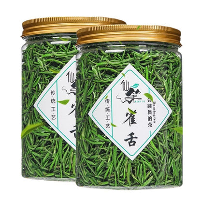 China Guizhou Origin Queshe Green Tea Spring Tea Mingqian loose Tea Canned 125g Natural and additive-free Loose Leaf Chinese Tea 雀舌2023新茶贵州绿茶嫩芽春茶明前散装茶叶罐装