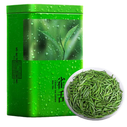 Guizhou, China Origin Queshe Young Buds Green Tea Before The Rainy Spring Tea Cui Buds Loose Tea Strong Aroma Canned 125g 新茶雀舌嫩芽绿茶明前雨前春茶翠芽散茶叶浓香型罐装125g