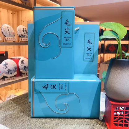 Mao Jian Tea High Mountain Green Tea Fresh Flower and Fruit Flavoured Tea Tender Buds 500g Gift for Tea Lovers 新茶毛尖茶高山绿茶清香型果香茶叶手采嫩芽铁罐装500g