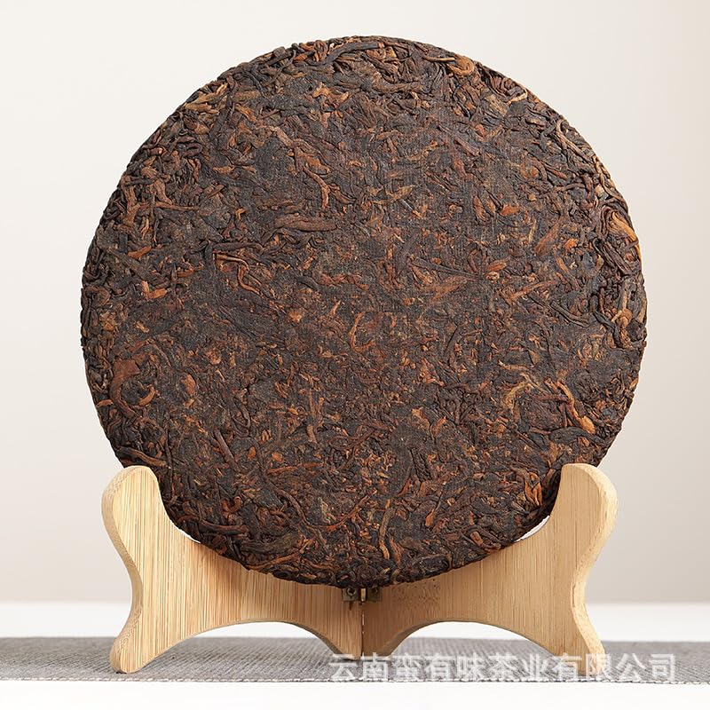 Natural Without Additives Puerh Tea Yunnan Puerh Tea 357g Banzhang Old Tree Cake Puerh Ripe Tea Rich and Aromatic Black Tea from China云南普洱茶 357克班章老树饼茶 普洱熟茶 