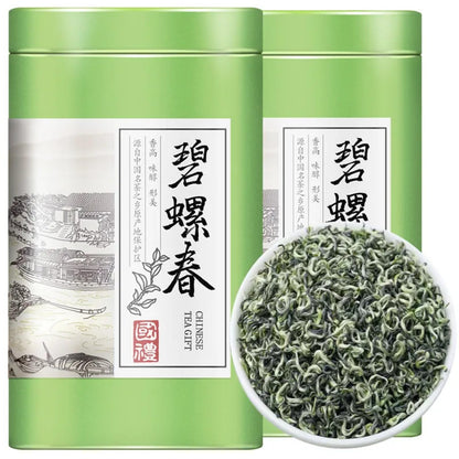 From China Pre-ming Premium Biluochun Natural Chinese Tea 250g First Picked Young Buds Strongly Flavoured Green Tea 来自中国的明前特级碧螺春 天然中国茶250克 初采嫩芽 香味浓郁的绿茶