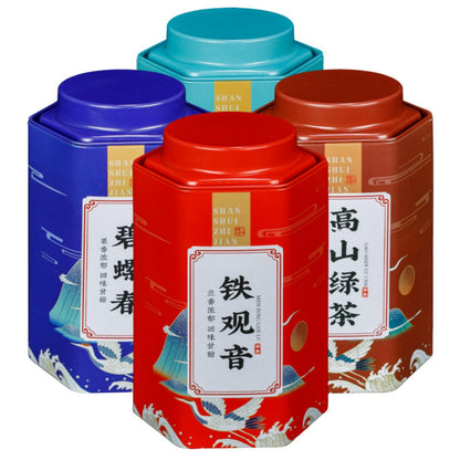 Premium Organic Green Tea 150g/Box Biluochun Tea, High Mountain Green Tea,Anxi Tieguanyin, Xinyang Maojian, Canned Chinese Green Tea 绿茶碧螺春茶叶高山信阳毛尖安溪铁观音乌龙茶叶罐装