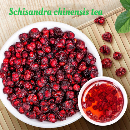 China Herbs Natural Without Additives Dried Schisandra Berry 250g/can Changbaishan Whole Schisandra Chinensis Tea 长白山颗粒五味子250g