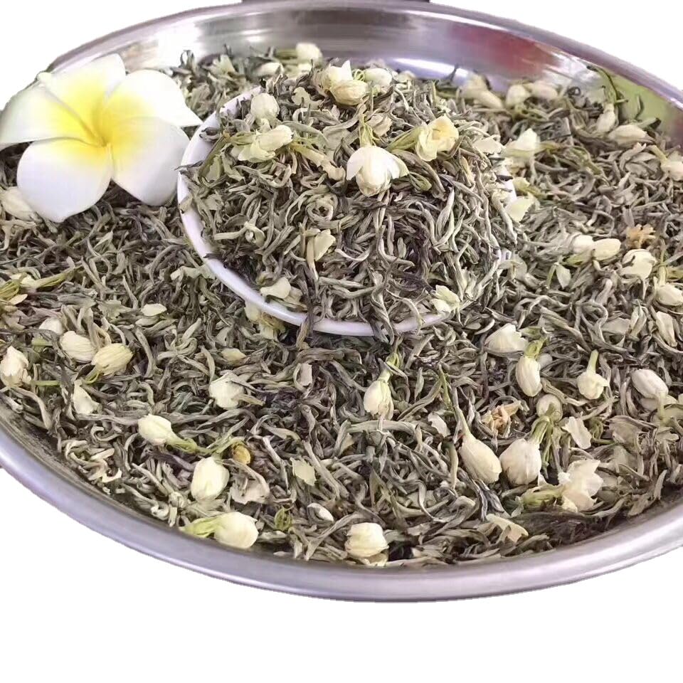 Premium Organic Jasmine Tea Green Tea 500g（250g*2） Strong Fragrance High Mountain Jasmine Tea loose Tea 茉莉花茶新茶绿茶浓香型高山手采小针王茉莉花茶