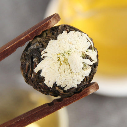 Herbal Puerh Tea, Green Tea Yellow Flower Flower Tea Longzhu 500g Ancient Tree Tea Pure Ingredients Raw Tea Tea Aroma Floral Aroma Delightful 龙珠纯手工普洱小沱茶古树茶纯料生茶500g