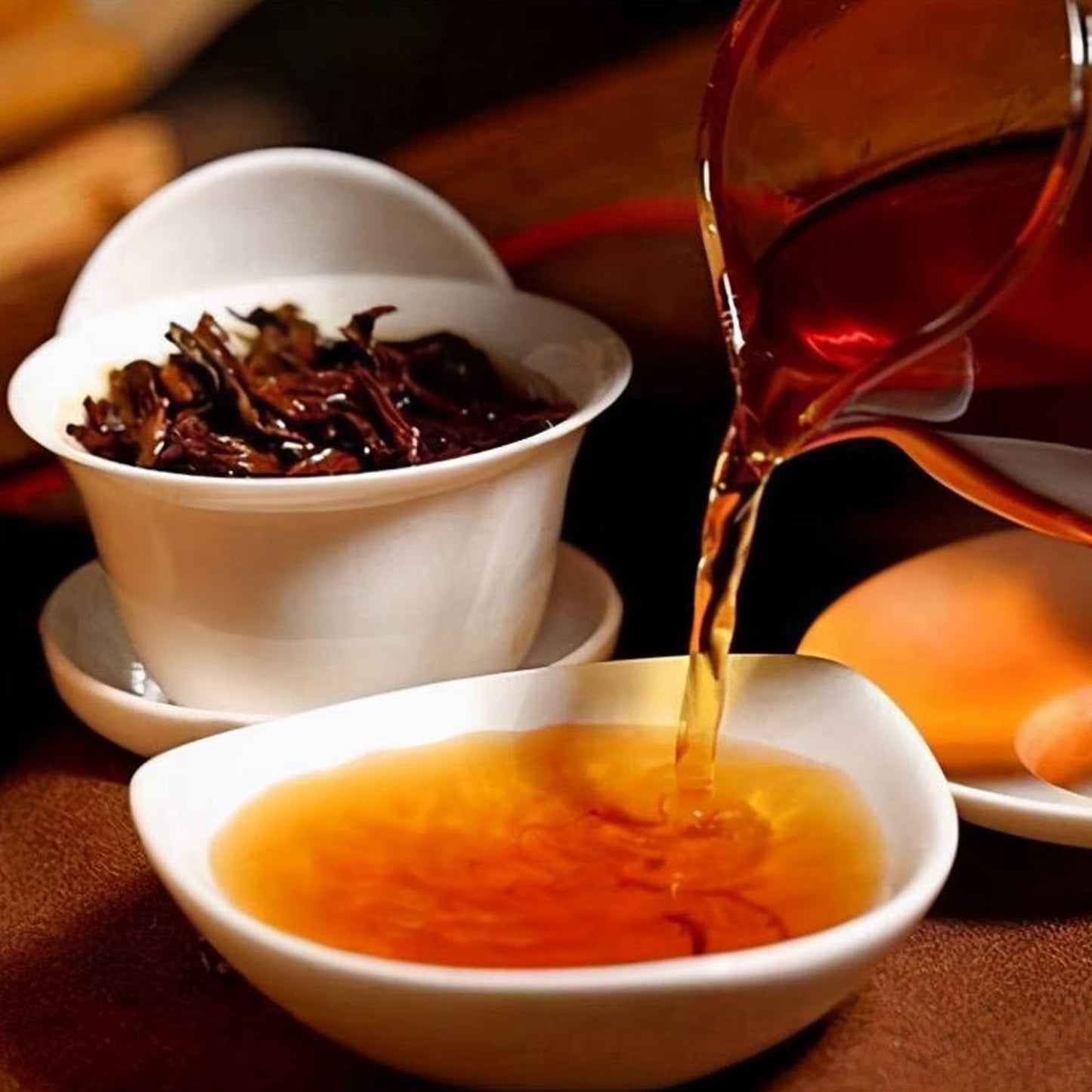 Premium Aged Fermented Yunnan Cooked tea Glutinous Fragrance Small Round Cake Menghai Ripe Tea Healthy and Delicious Black Tea 糯香小圆饼勐海熟茶配糯米香叶口感醇厚软糯