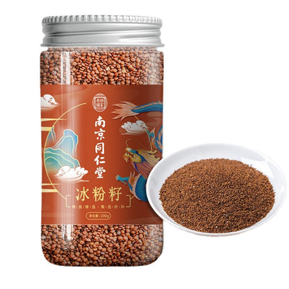 Natural Tongrentang Canned Summer Herbal Tea Raw Materials 200g Iced Tea Chinese Herb 南京同仁堂罐装冰粉籽200克