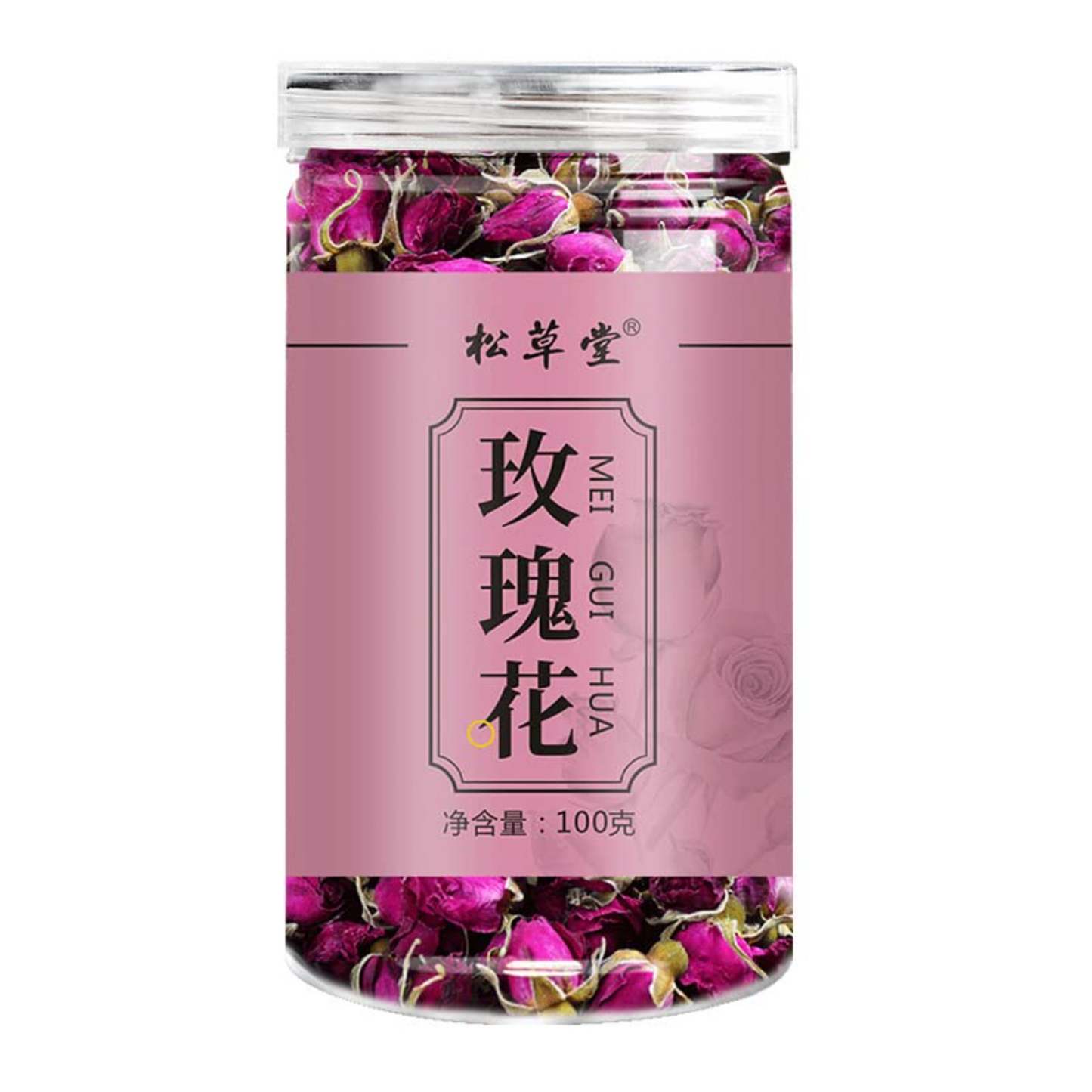 Flower Tea Rose Tea Canned Multi-Petal Red Rose Pingyin Rose 100g Herbal Tea重瓣红玫瑰花平阴玫瑰花100g