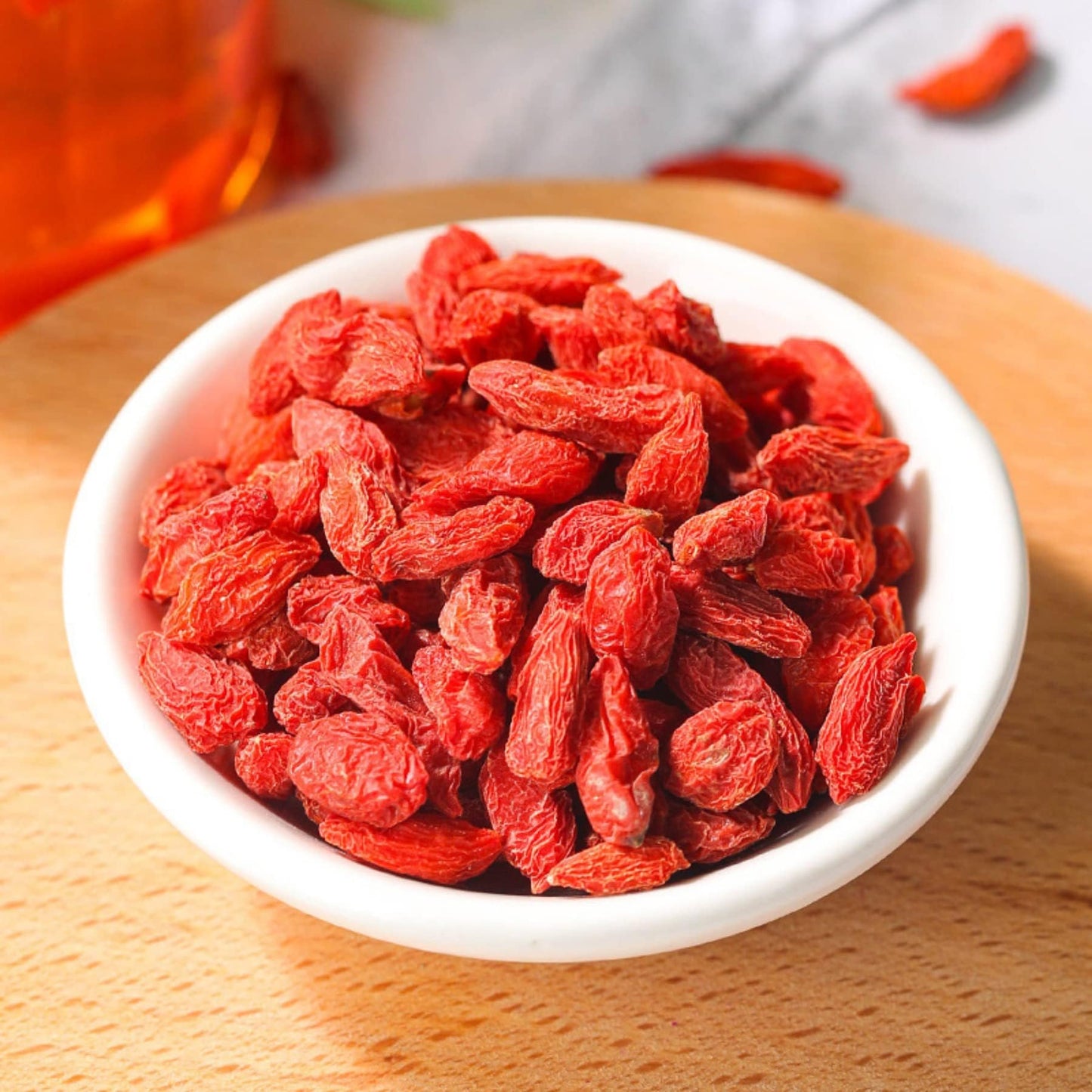 Goji Berries 125g Ningxia Goji Berries 4.40oz Non-GMO, Unsulfured Vegan Snack Herbal Tea Can Be Combined with Cassia Tea 枸杞子125克宁夏红枸杞免洗可搭菊花决明子茶