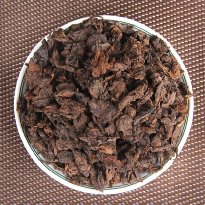 Premium Puerh Tea organic Ripe Tea 500g / 17.63oz Old Banzhang Brown Laochatou Ancient Tree Tea Mellow Genuine Menghai Flavour Spring Cooked tea 普洱茶熟茶老班章布朗老茶头古树茶头醇正勐海味春500g