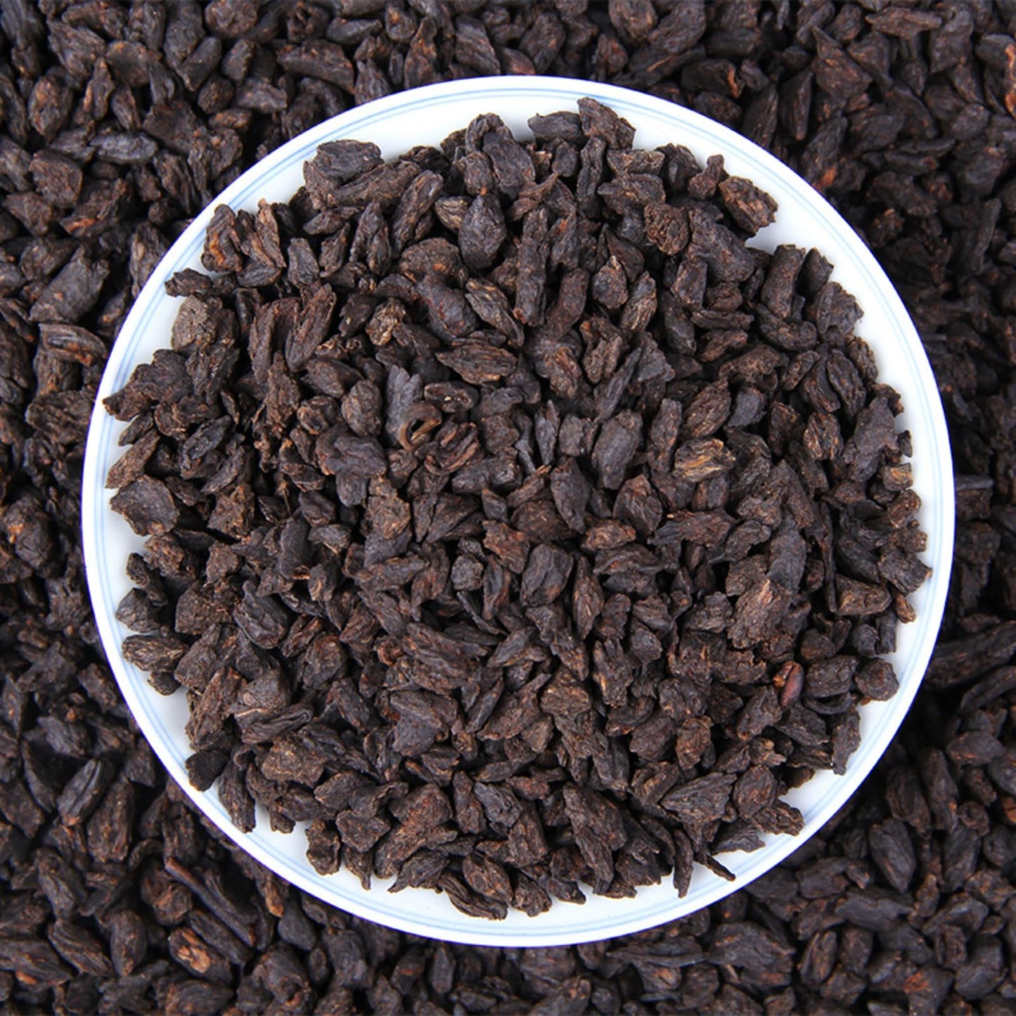 Yunnan Pu'er Tea Ripe Tea Fossilised Tea Loose Tea Glutinous Fragrance Broken Silver 500g Aromatic and Flavorful Black Tea 云南普洱茶熟茶茶化石